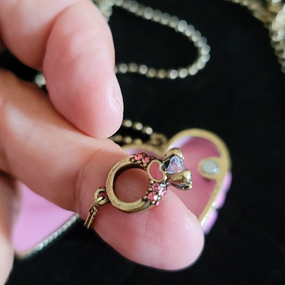 NWT Heart Locket (opens) by Betsey Johnson - Picture 7 of 11
